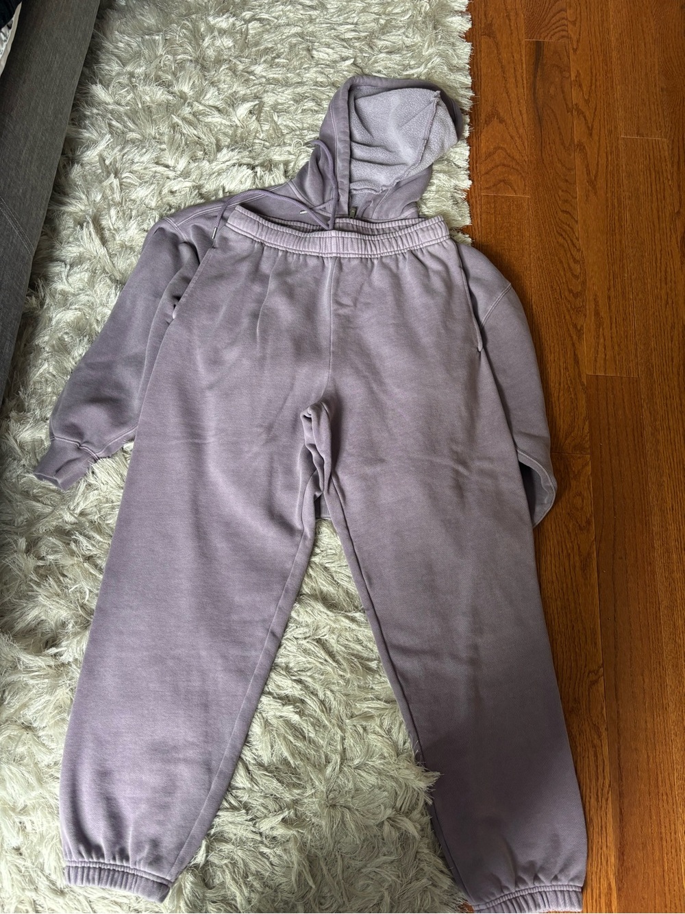 PINK Victoria's Secret Lavender zip up and sweatpants set